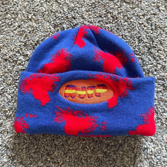 RYFP Blue Red Stretchable Fold Beanie - Picture 2 of 7
